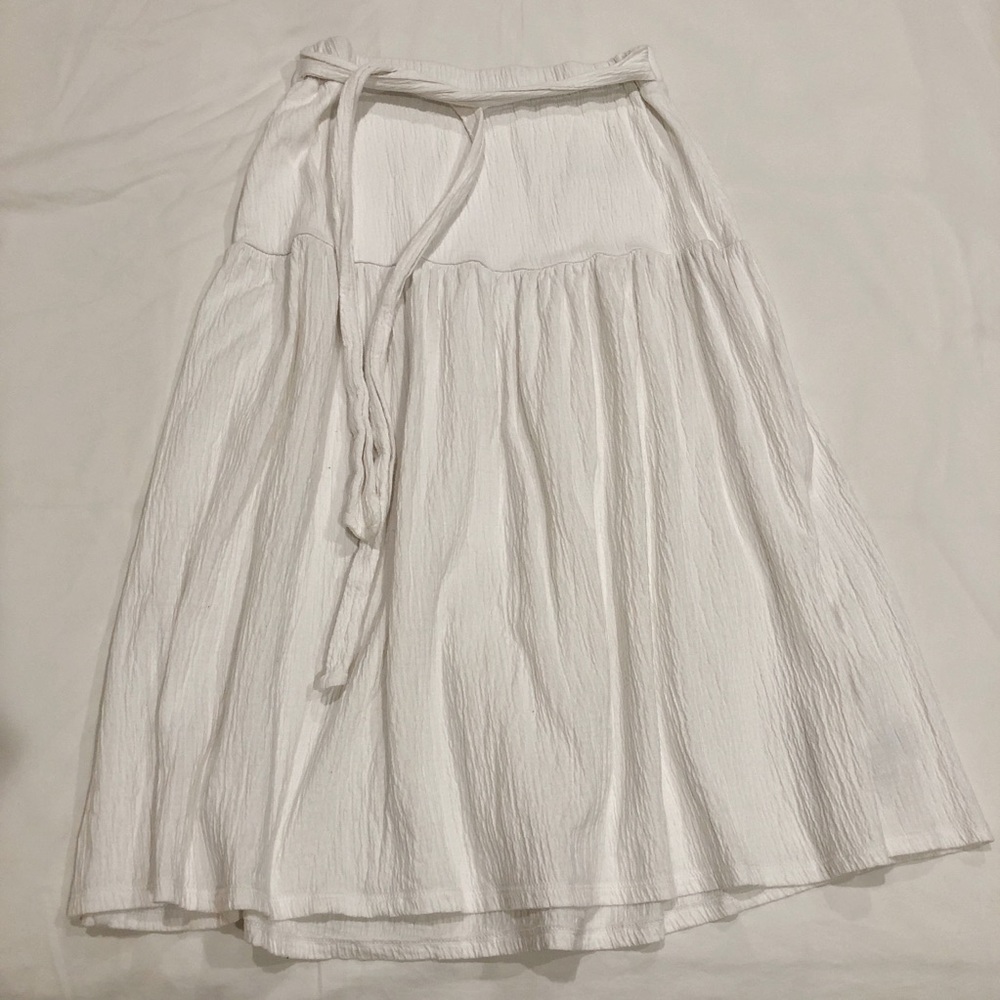 GAP Stretch Cotton Midi Skirt